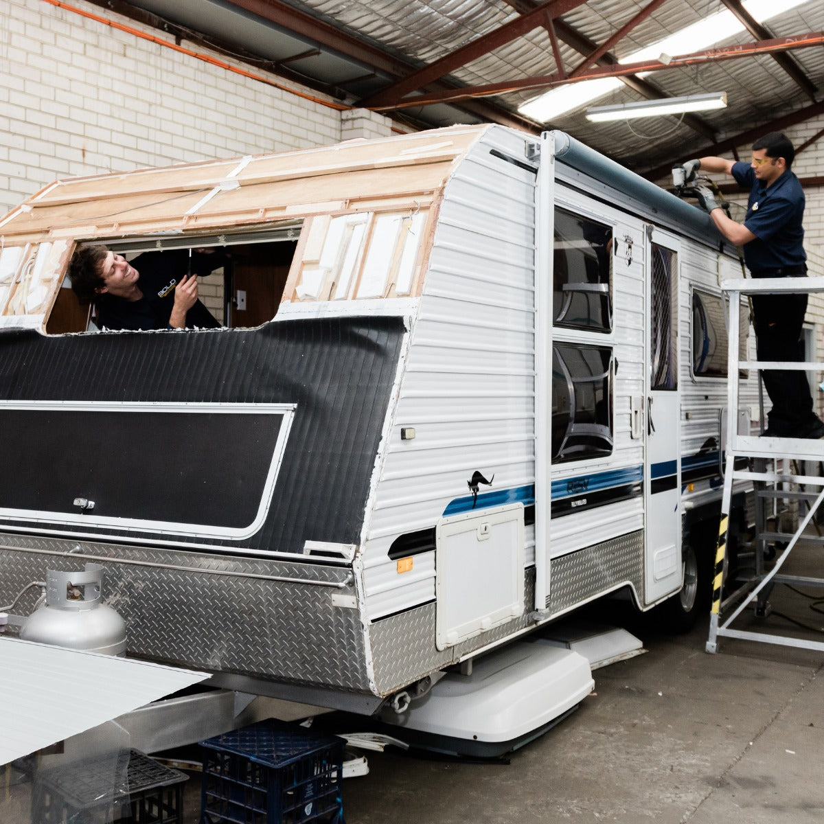 Bold Trailer and Caravan Repair Centre workshop